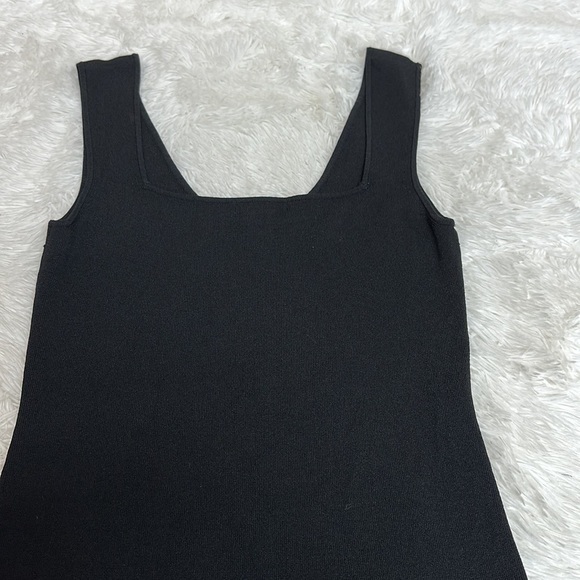Hadi Collection Black Tank Top with keyhole and silver hardware - Picture 7 of 8